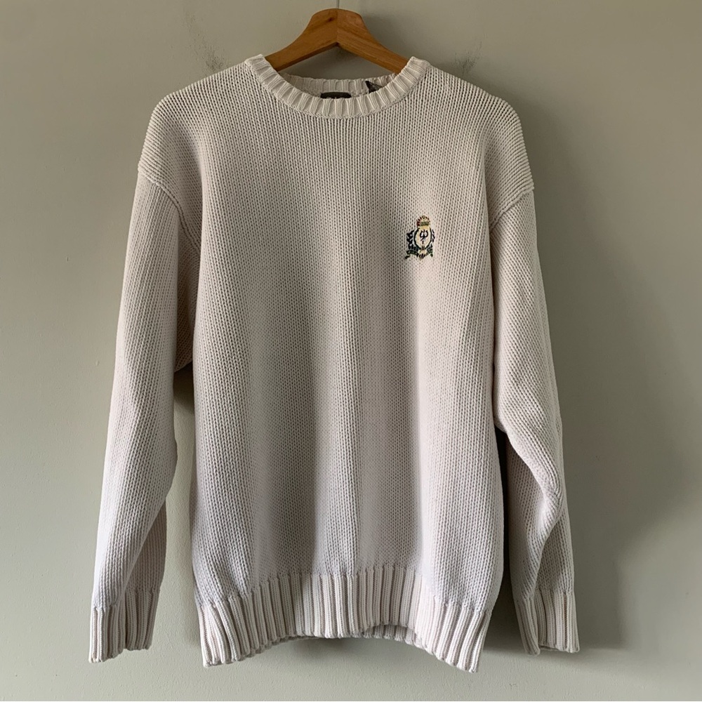 Vintage Gap Sweater Medium‎ Cotton 90s Heavyweight Preppy Knit Jumper Academia